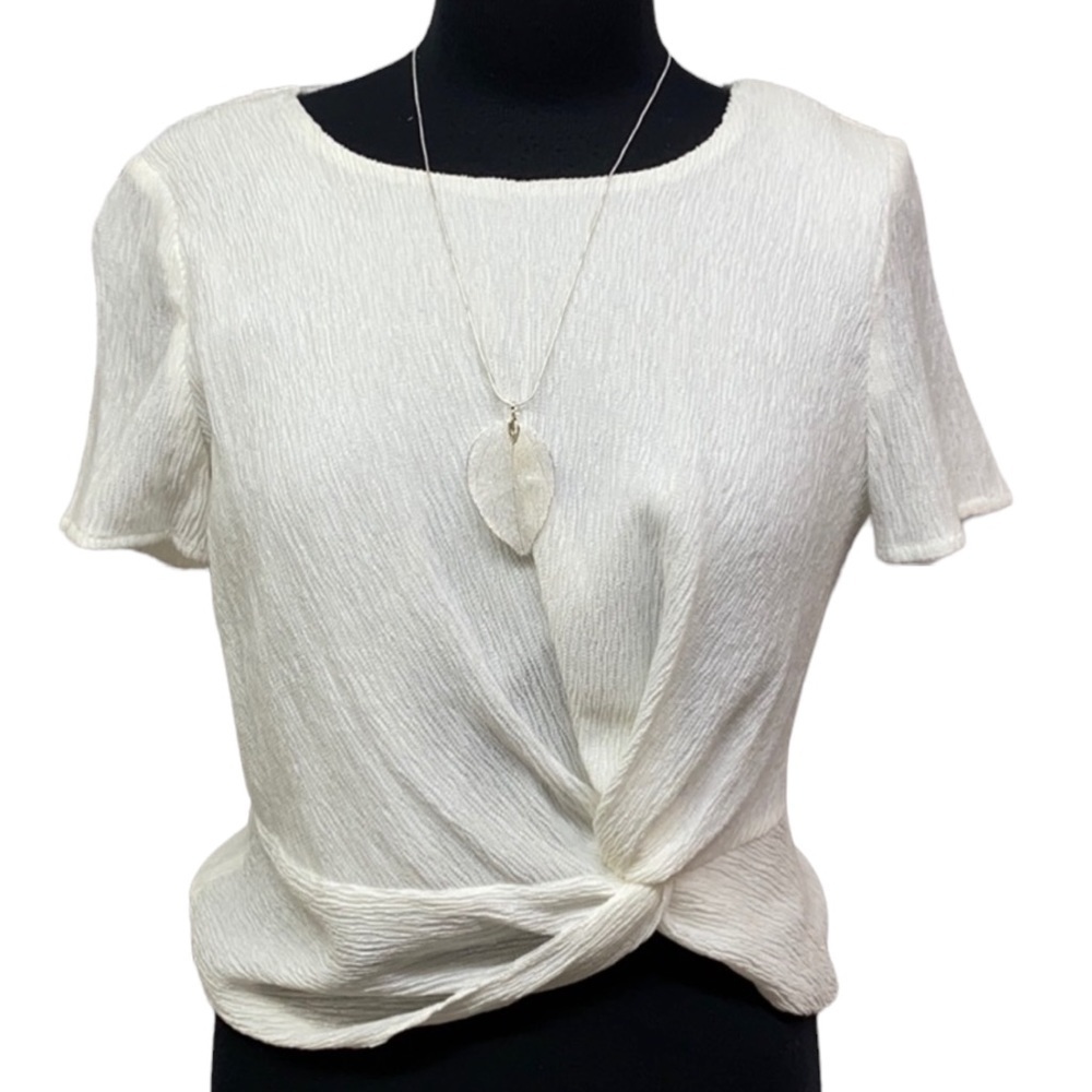 J.O.A Twisted Waist Blouse